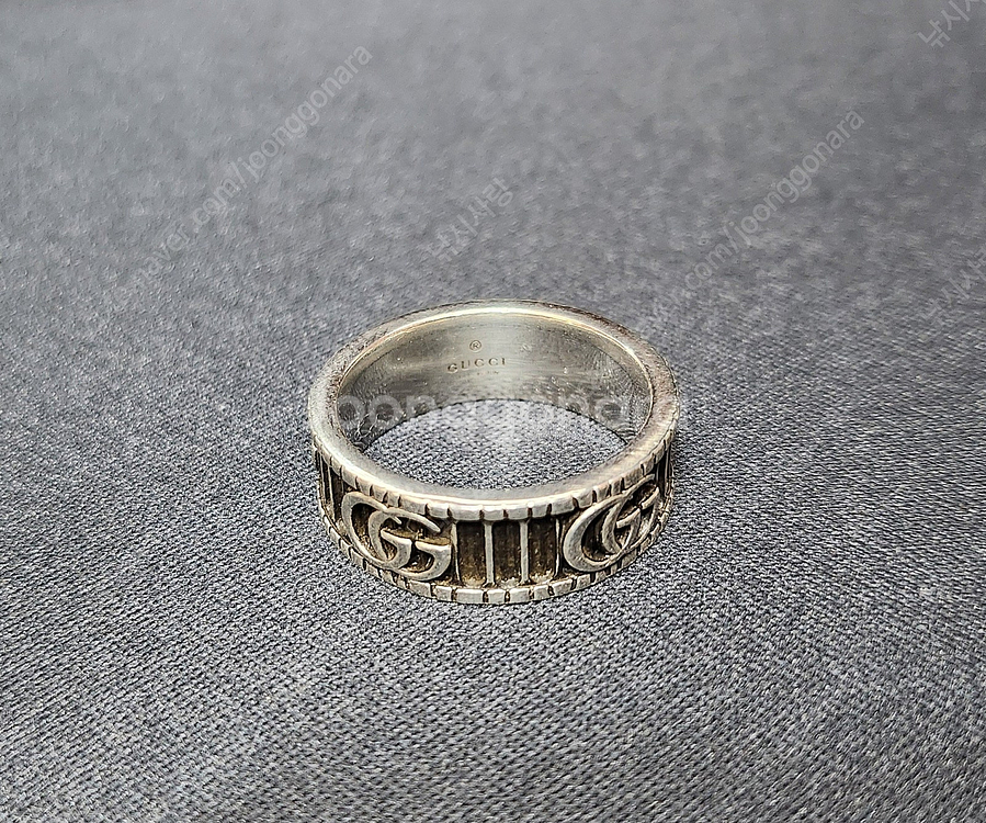 구찌 인터로킹 더블G 마몽트 반지 목걸이--3