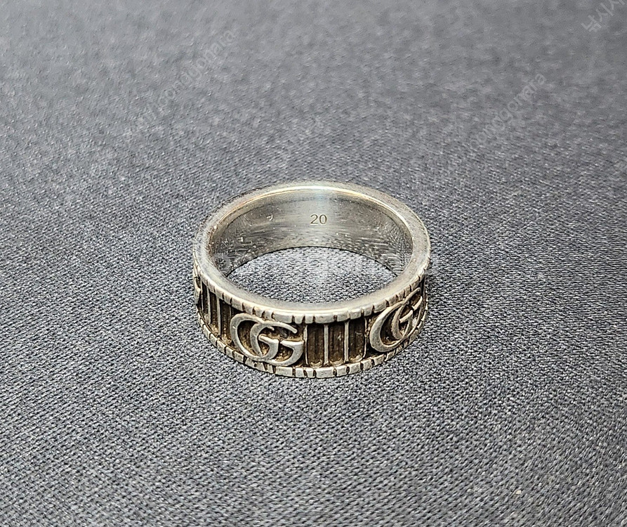 구찌 인터로킹 더블G 마몽트 반지 목걸이--4