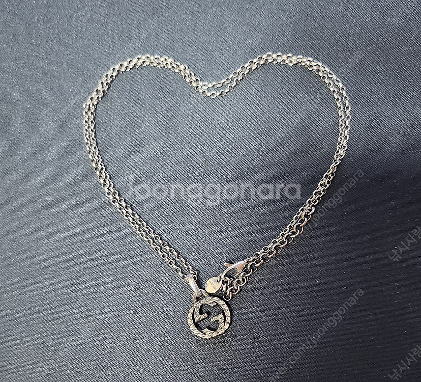 구찌 인터로킹 더블G 마몽트 반지 목걸이--6