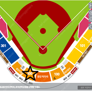 청주야구장 시범경기 3월 9일 한화 vs 두산 중앙지정석 통로 1자리