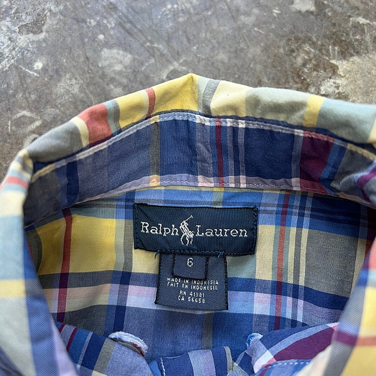 6) 폴로 랄프로렌 키즈 체크 셔츠 남방 빈폴 헤지스 닥스--3