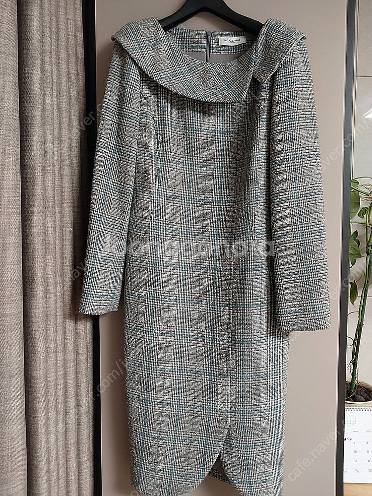 모조에스핀 체크 원피스--0