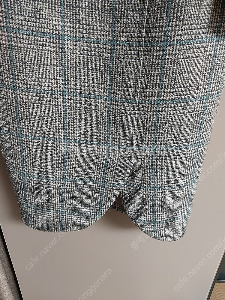 모조에스핀 체크 원피스--3