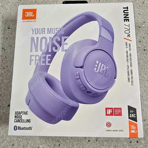 노이즈캔슬링 블루투스 헤드폰 JBL T770NC 미개봉 판매합니다.