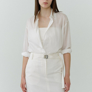 ORE 오어 Nylon Overfit Shirts_White 새상품