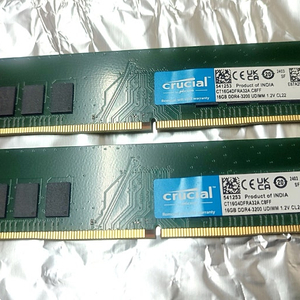 마이크론 Crucial DDR4 3200 16g pc 데스크탑 메모리 2개, 총 32g (반값택포 6.5만)