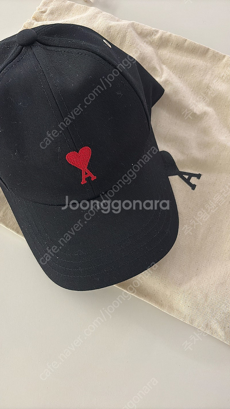 (정품) 아미 스몰하트 로고 캡모자 남여공용 새상품--1