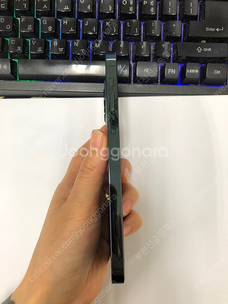 030314 아이폰12프로 블루 외관깨끗 256GB 무...--5