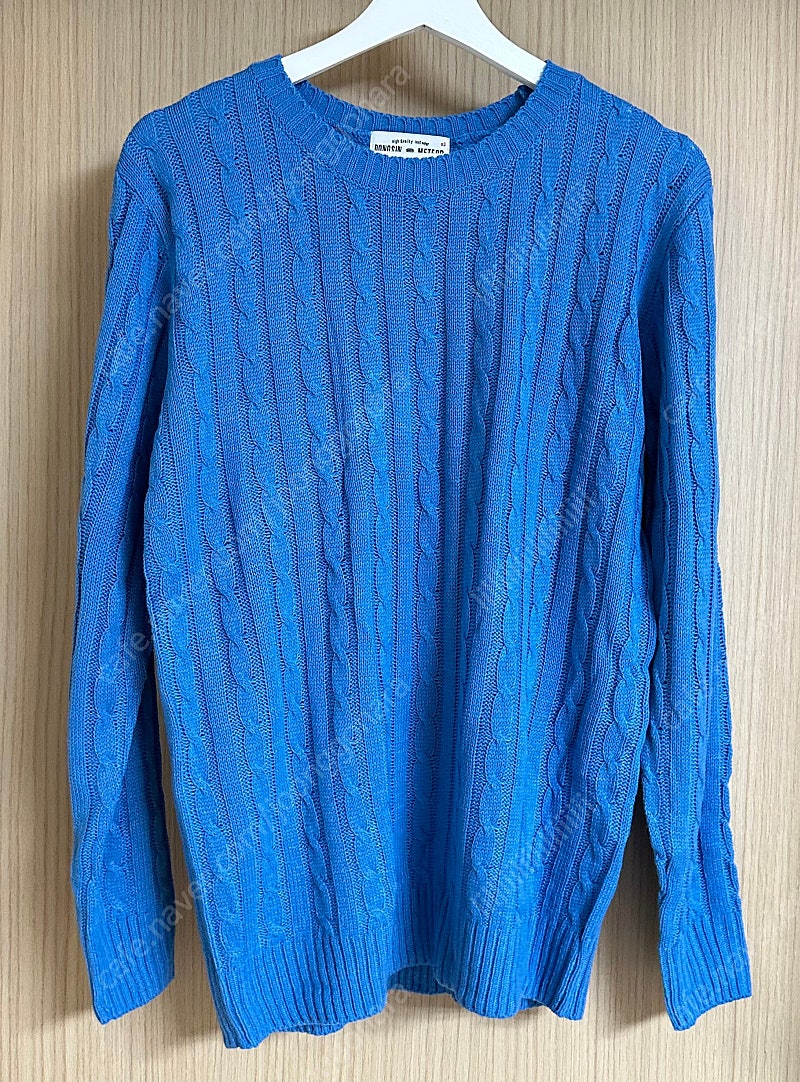 새상품 꽈배기니트 여성니트 봄니트 트위스트니트 블루니트 사이즈55-66