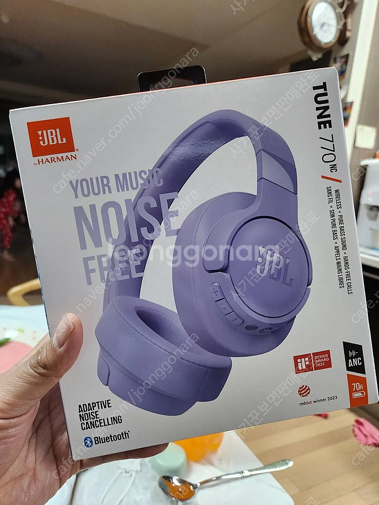 JBL TUNE 퍼플색상 헤드폰 미개봉판매--0