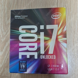 인텔 i7 7700k 팝니다(노뚜따,박스O)