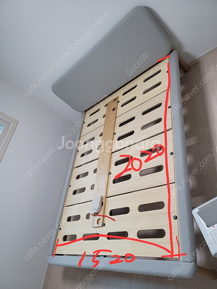 코알라 패딩턴 패브릭 침대 프레임(퀸)--2