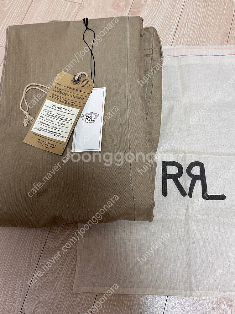 Rrl 오피서 치노(뉴 밀리터리 카키 색상)--2