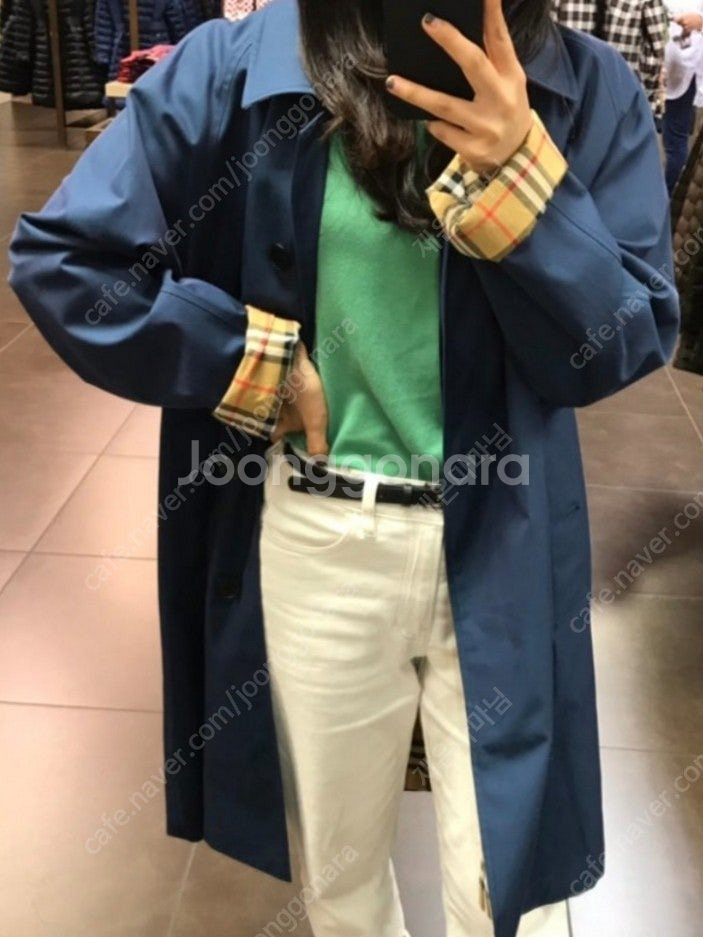 버버리 여성 트렌치 캠든 UK8 US6--0