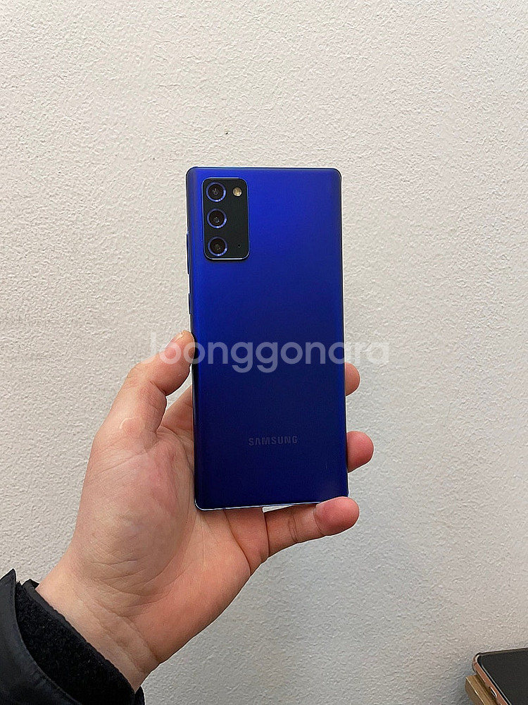 갤럭시노트20 블루 256GB 무잔상 상태좋은 중고24...--1