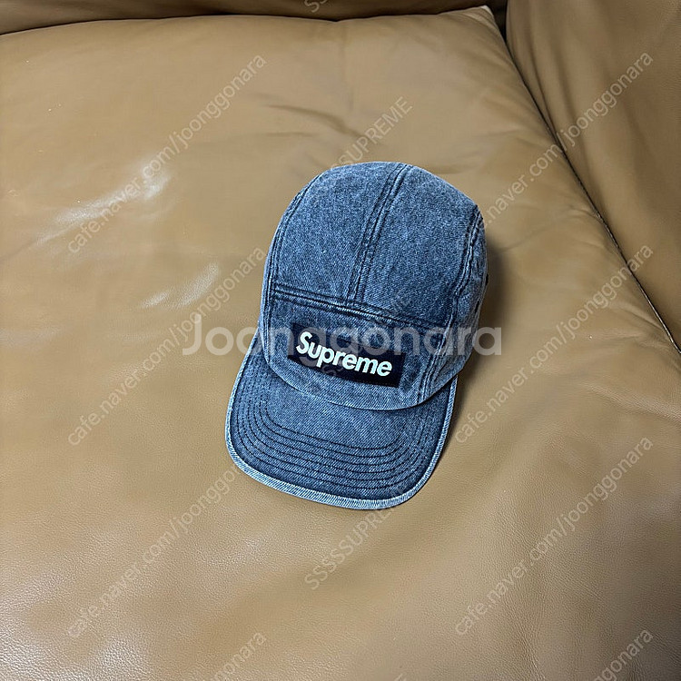 Supreme 슈프림 22fw 워시드 데님 블랙 캠프캡...--1