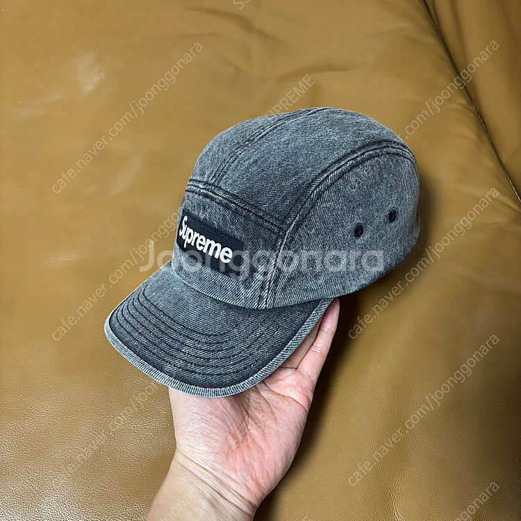 Supreme 슈프림 22fw 워시드 데님 블랙 캠프캡...--4