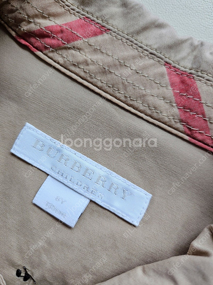 버버리키즈 트렌치원피스--1