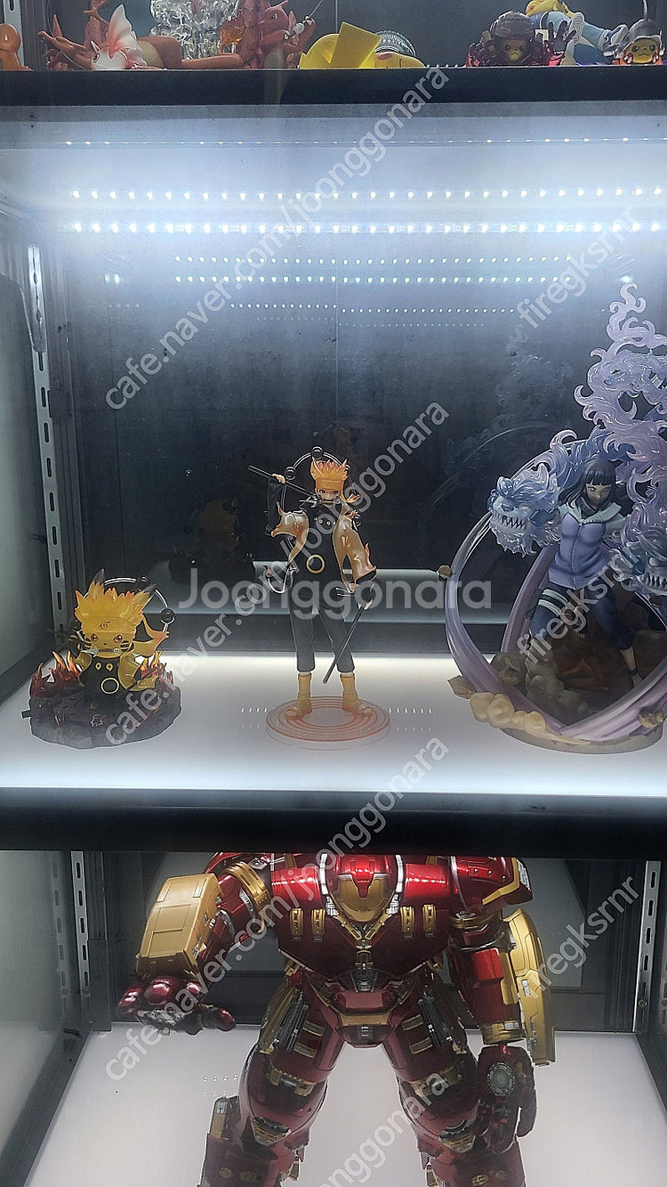 피규어 레진 + LED 장식장 세트 (포켓몬 레진, 디...--4