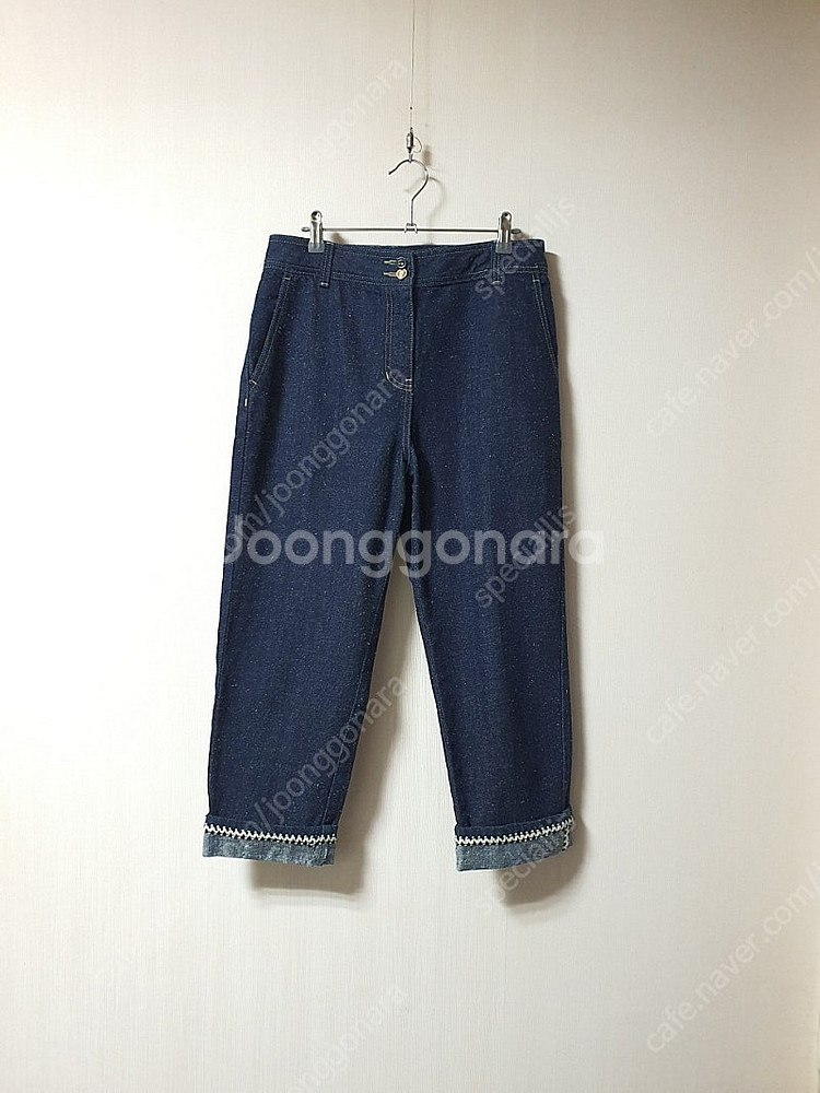 오즈세컨 스 롤업 데님 팬츠 마인 mine 트위드--1