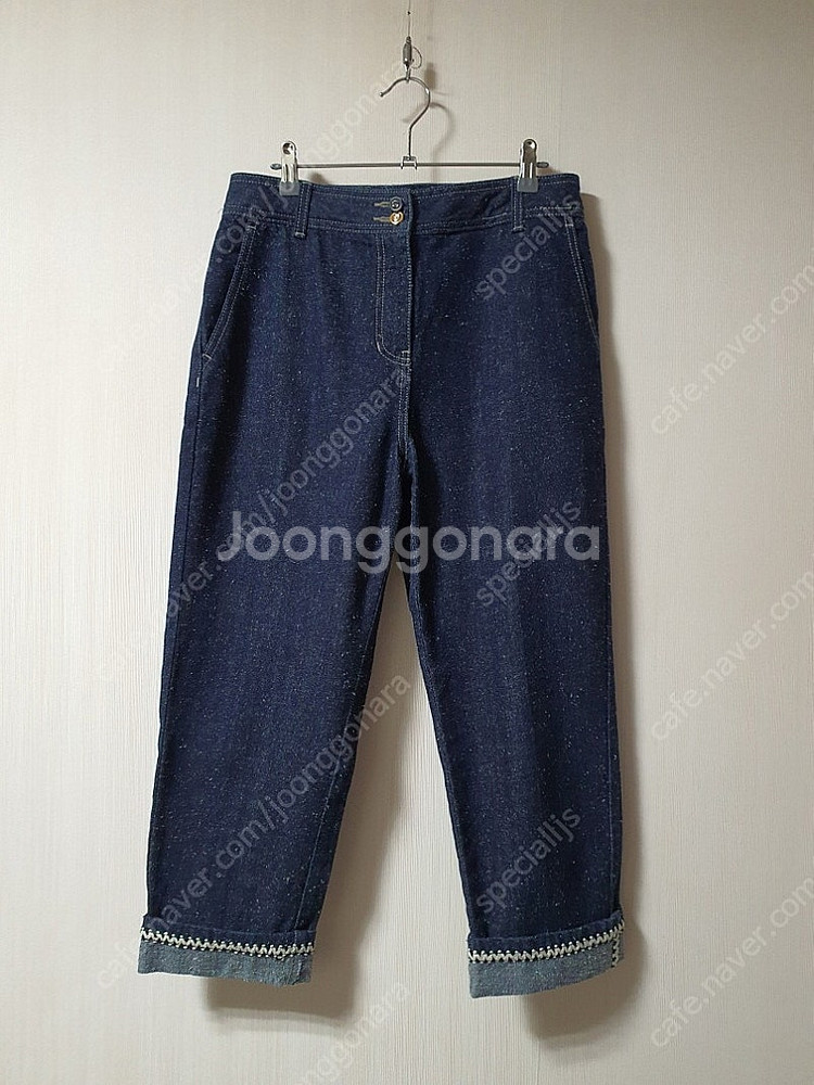 오즈세컨 스 롤업 데님 팬츠 마인 mine 트위드--2