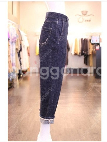 오즈세컨 스 롤업 데님 팬츠 마인 mine 트위드--0