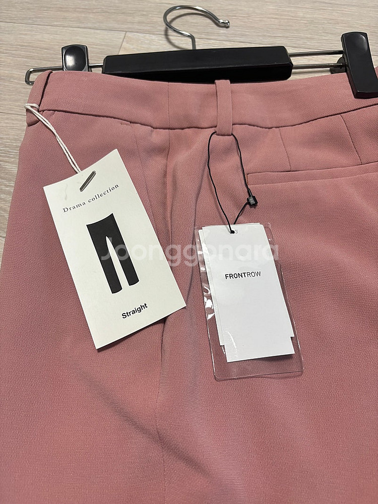 프론트로우 드라마컬렉션 슬랙스 슬림 스트레이트 인디로즈 27사이즈 새제품--1