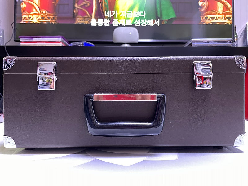 리얼 빈티지카세트///샤프전자[SHARP]1970‘S~~~(S급)여행가방형 카세트플레이어^^--3