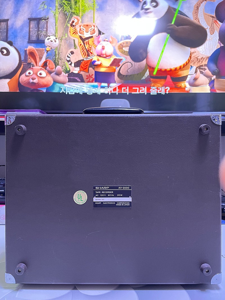 리얼 빈티지카세트///샤프전자[SHARP]1970‘S~~~(S급)여행가방형 카세트플레이어^^--5