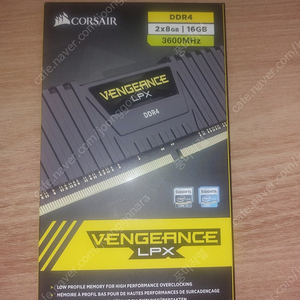 커세어 벤젼스 lpx 16g(2×8g) ddr4 3600