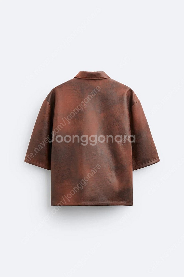 새상품) 자라(zara) - 워시드 이펙트 오버셔츠 M--1