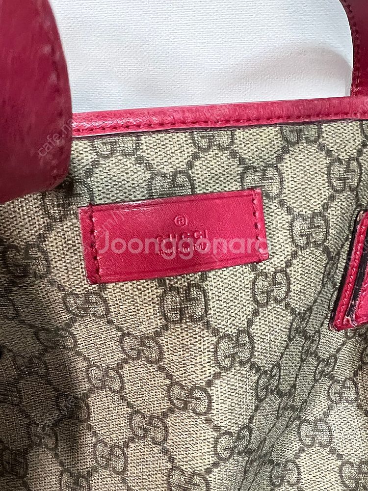 구찌 핑크 쇼퍼 정품 가방 팔아요!!--0