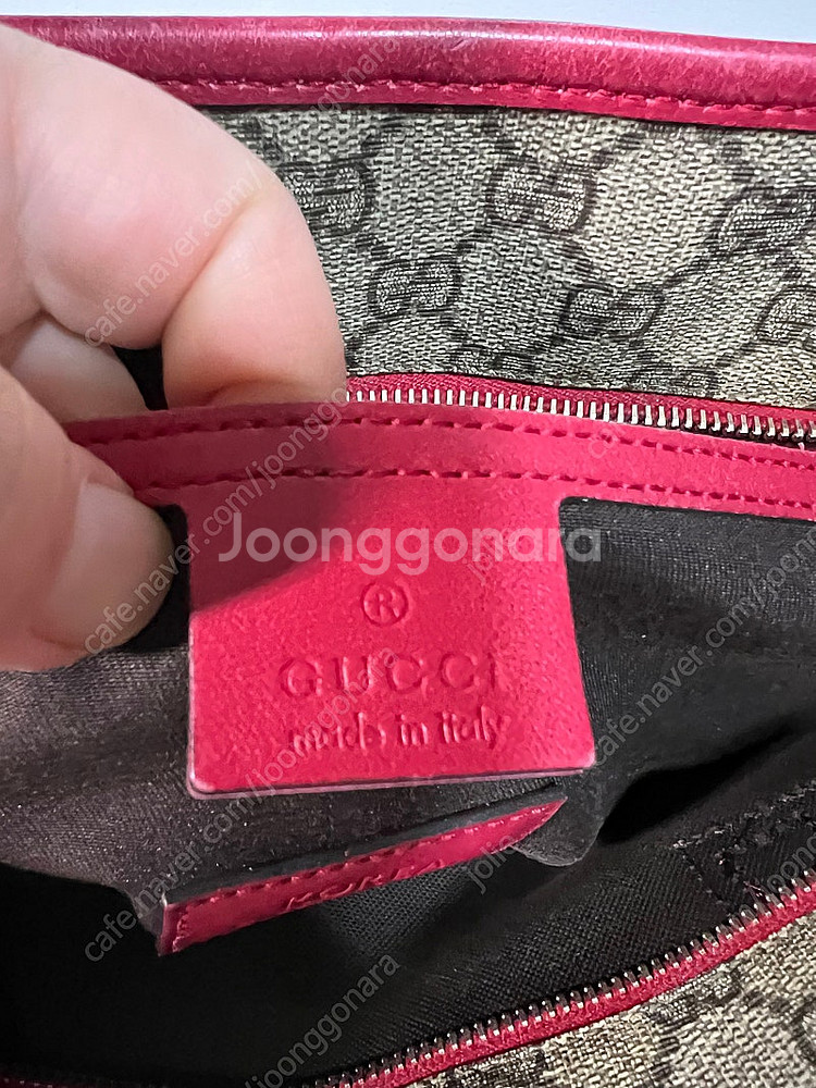 구찌 핑크 쇼퍼 정품 가방 팔아요!!--1