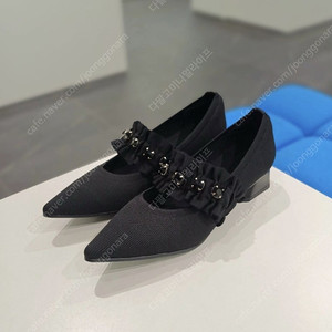 슈콤마보니 Pointed Kint flat(black) 375 (국내 245)