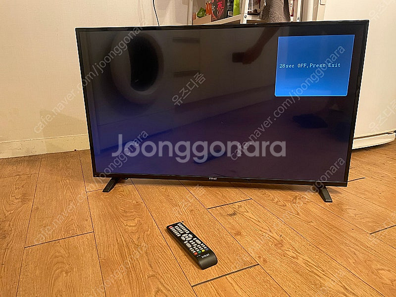 백라이트 불량 인켈 43인치 TV 리모콘 포함 43E3...--0