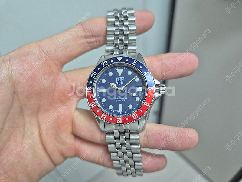 태그호이어 프로페셔널 1000 38mm 펩시베젤(쿼츠)--0