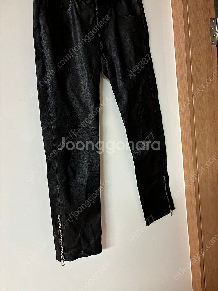 쟈뎅드슈에뜨 럭키슈에뜨 리얼 양가죽 가죽 바지 팬츠 슬...--2