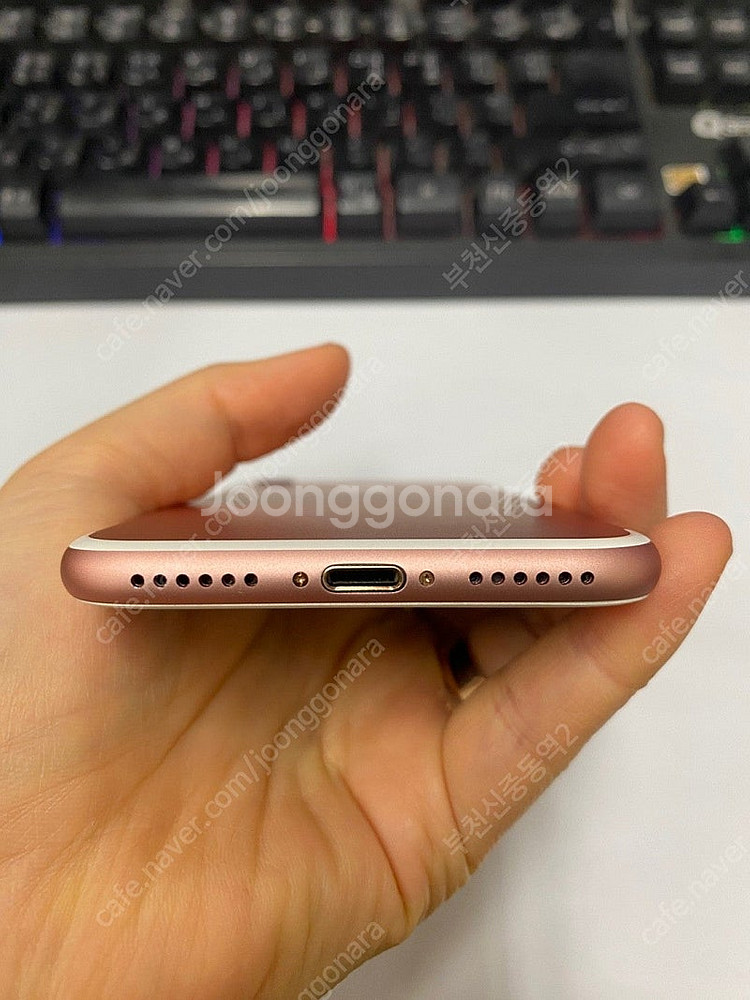 197508 아이폰7 로즈골드 SSS급 128GB 무잔...--5