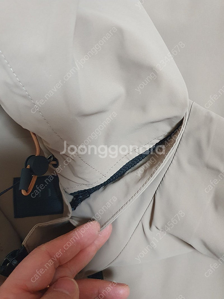 한섬 타임 옴므 점퍼 카멜색상 100사이즈--8