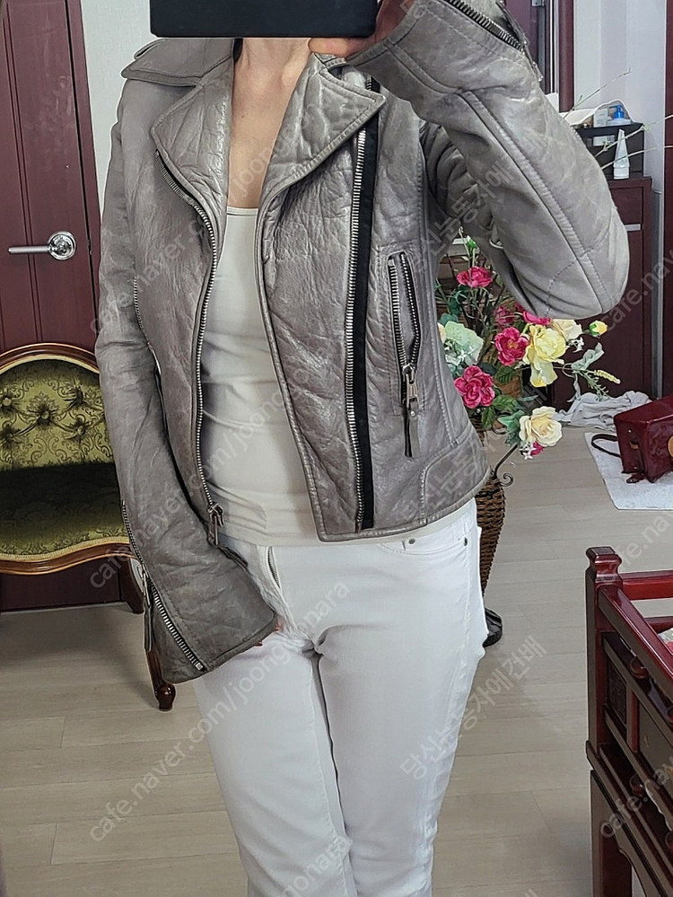 국내택 정품 발렌시아가 라이더 가죽 쟈켓 이미지