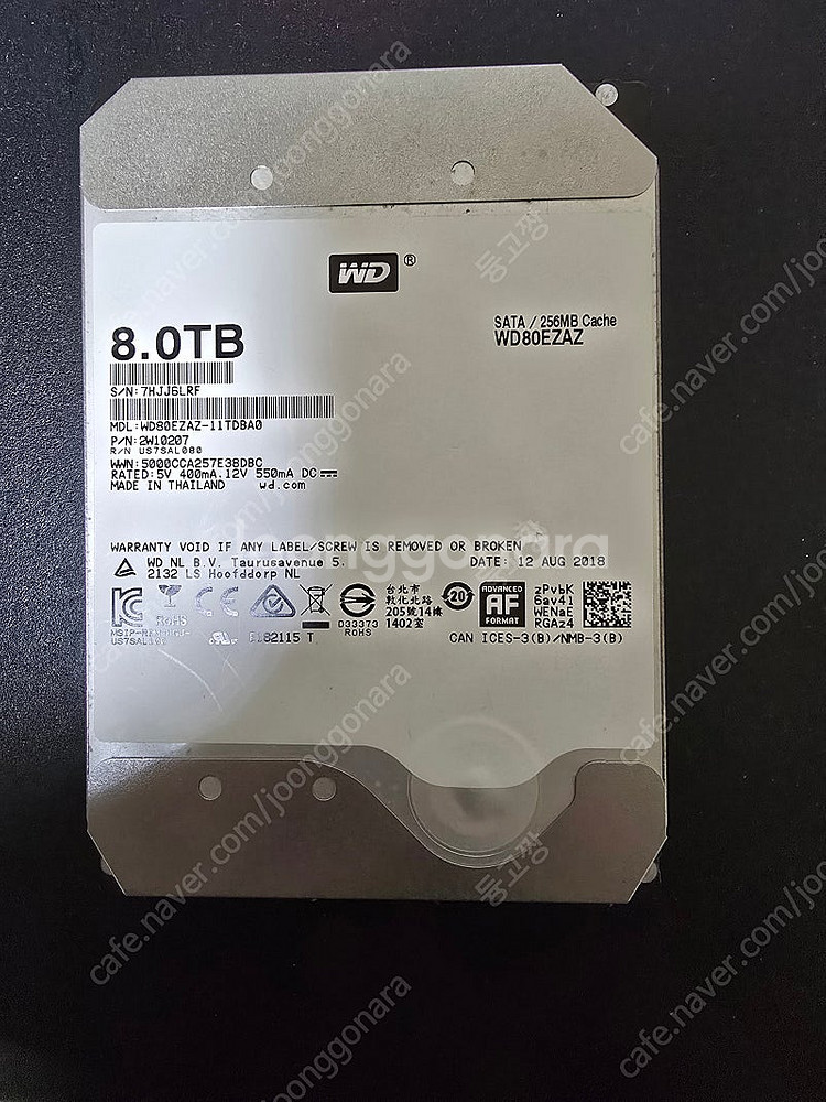 WD 8TB 화이트 하드디스크--0