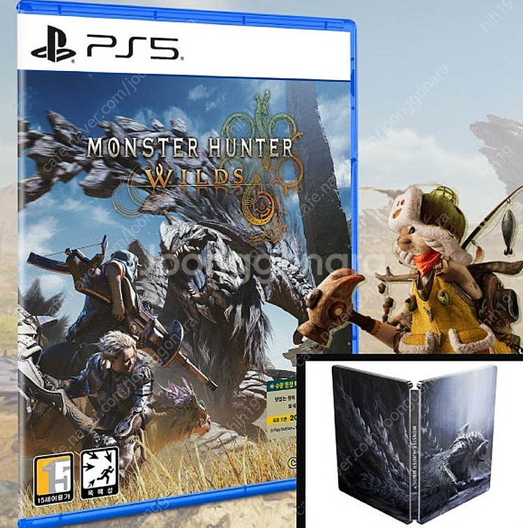 ps5몬스터헌터 와일즈 스틸북 코드미사용--0