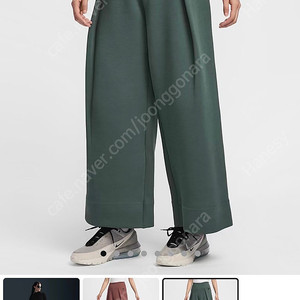 나이키 하이웨이스트 플리츠 팬츠 새제품