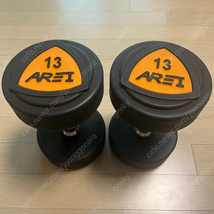 아레이 우레탄 덤벨 팝니다. AREI 덤벨(13kg*2)