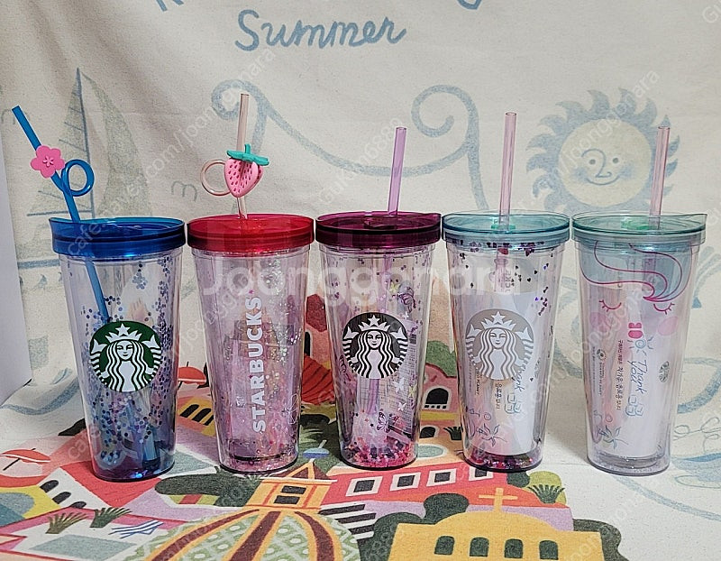 스타벅스 글리터 콜드컵 650ml 세트 (합종 5개) ...--0