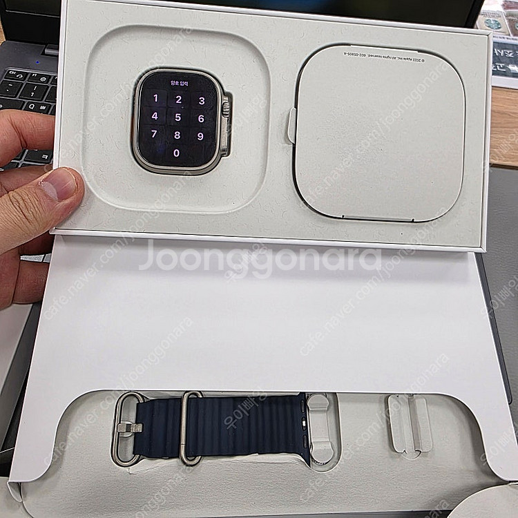 애플워치 울트라2 49mm 블루판매 (배터리100,충전...--0