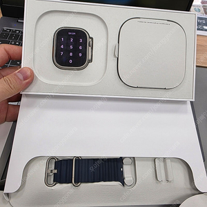 애플워치 울트라2 49mm 블루판매 (배터리100,충전기미사용)
