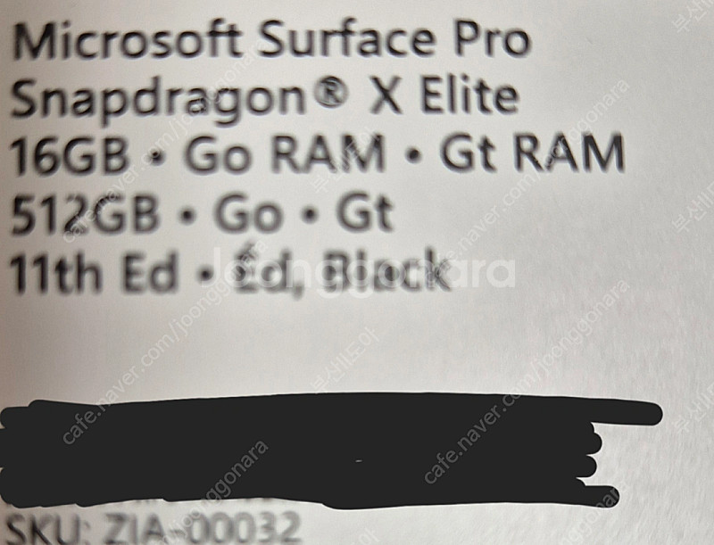 서피스프로11 OLED Elite/16gb/512gb--5