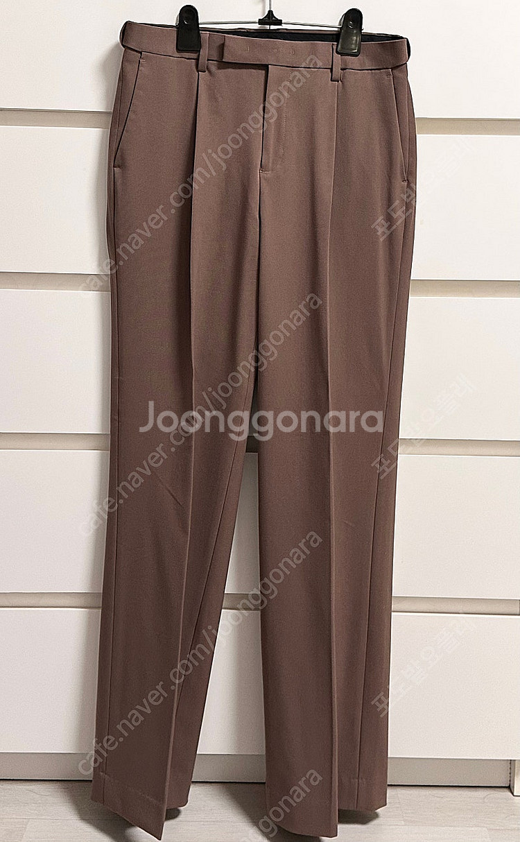 무탠다드, 와이드 히든 밴딩 슬랙스, 라이트 브라운, 30사이즈--1