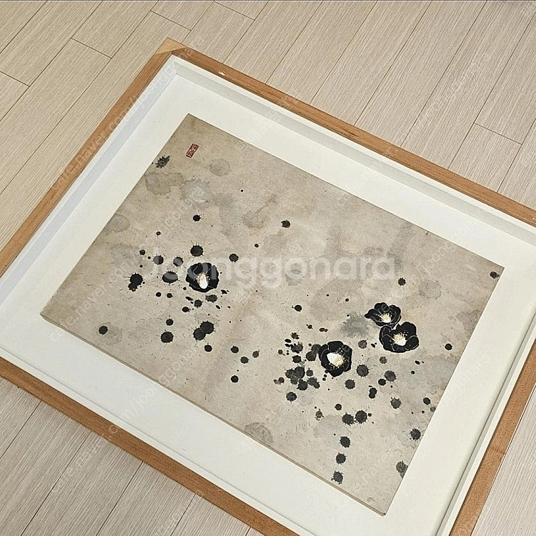 허달용 동백꽃 (동양화 미술품 그림 인테리어 거실액자)--0